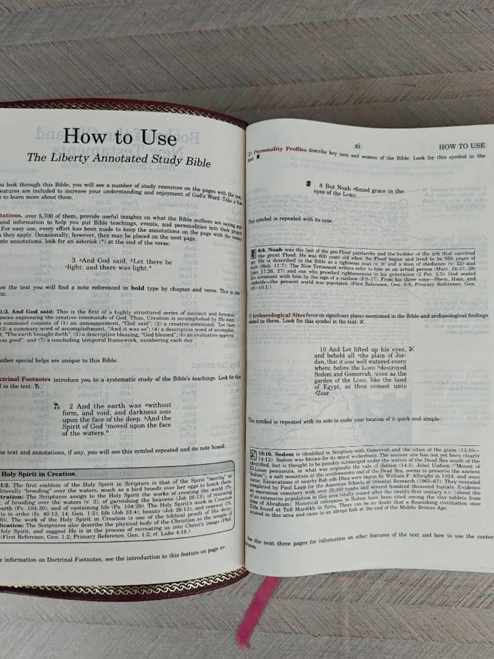 The Liberty Annotated Study Bible KJV 1988 Genuine Leather Old Time Gospel Hour